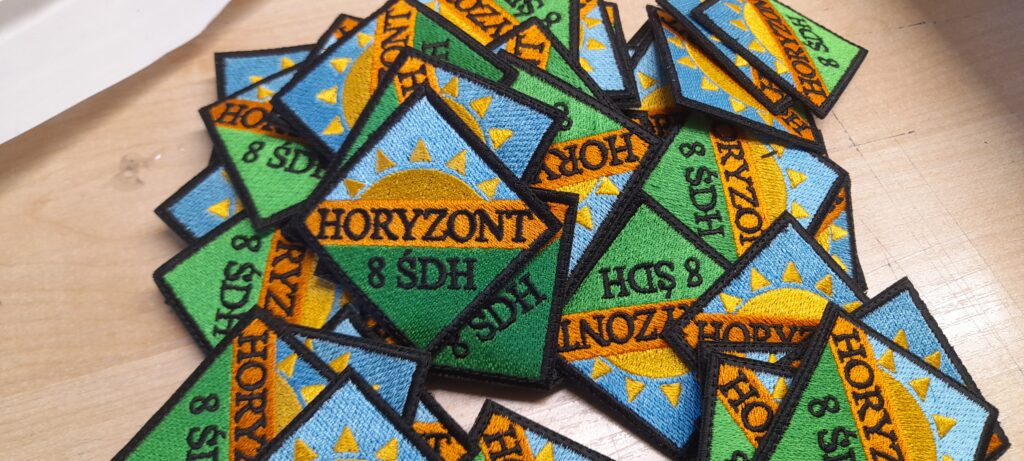 Naszywki harcerskie dla drużyny horyzont