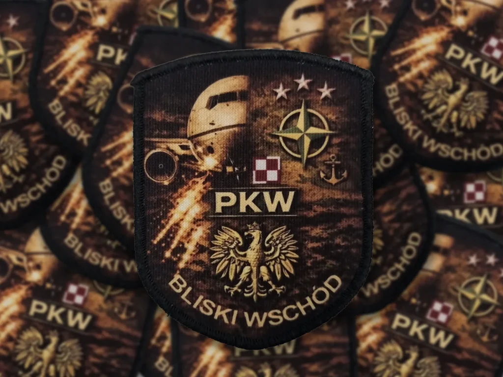 Naszywki sublimowane z rzepem dla PKW bliski wschód